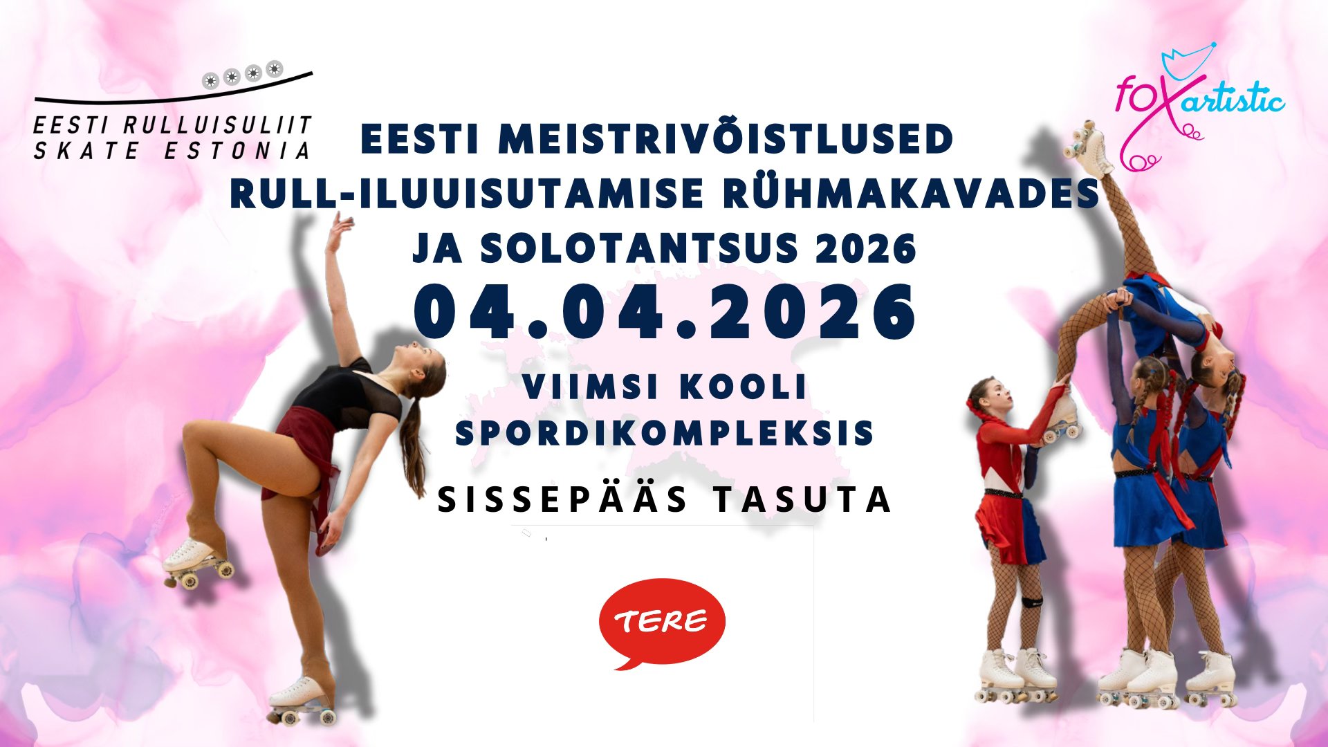 Eesti mv rull-iluuisutamise rühmakavades ja soolotantsus 04. aprill 2026!